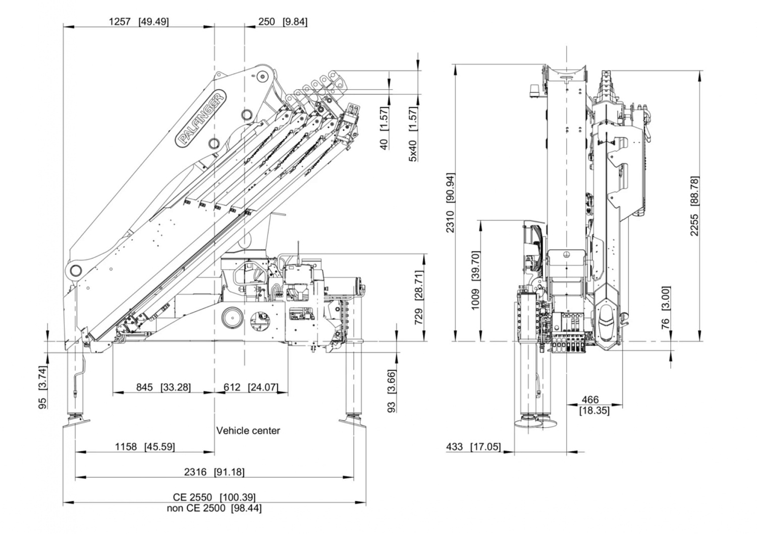 Кран-манипулятор модель PALFINGER РК 21.501 SLD1 (Австрия)