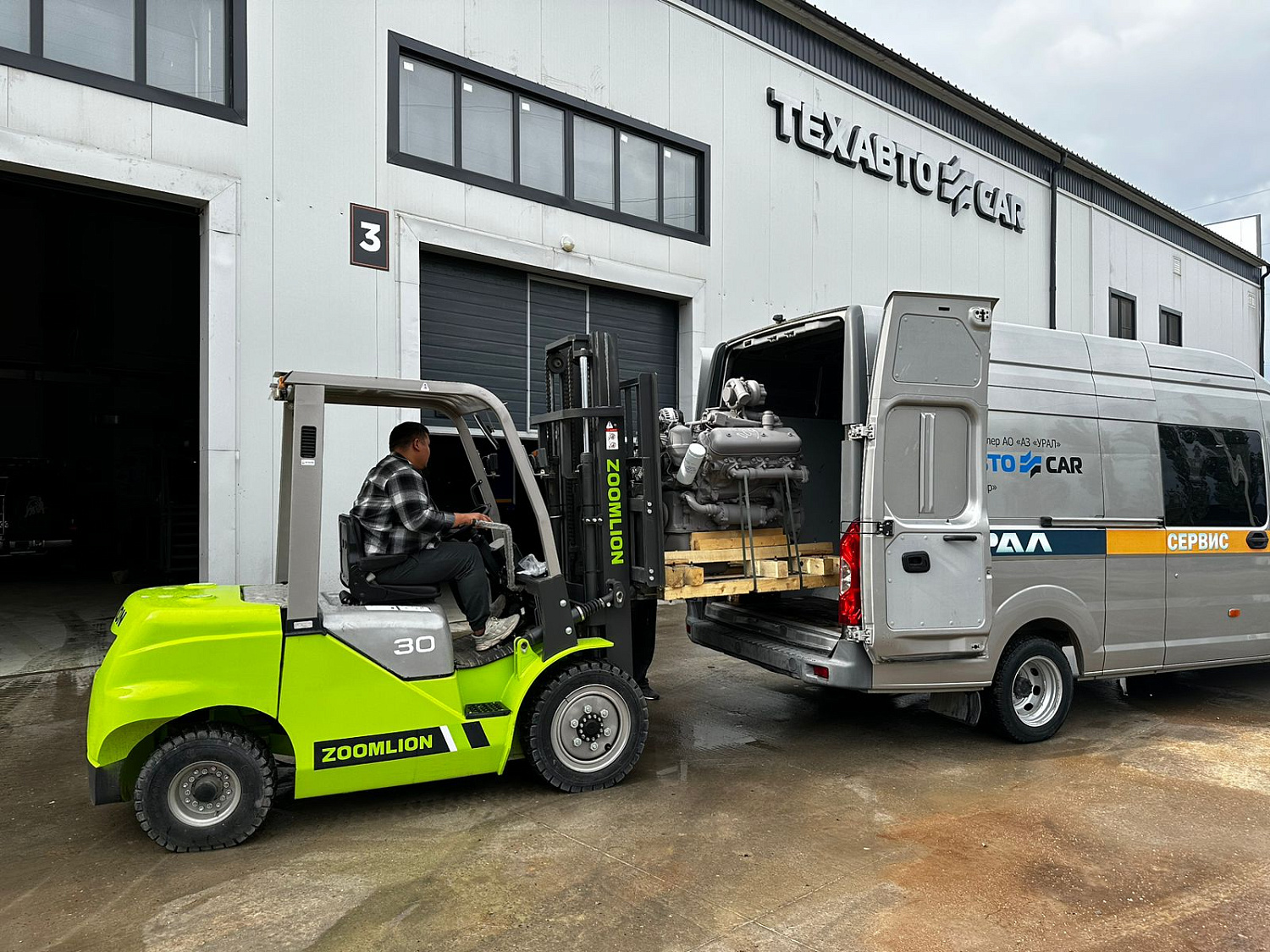 Отгрузка двигателей ЯМЗ